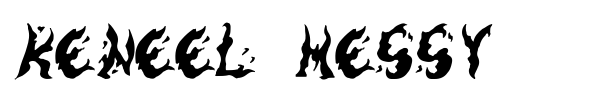 Keneel Messy font preview